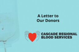 A Letter to CRBS Donors